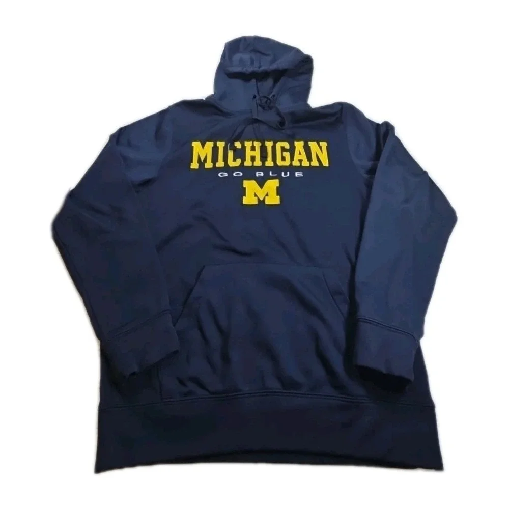 Colosseum‎ Michigan Wolverines Pullover Hoodie Mens M Go Blue Hooded Sweatshirt
